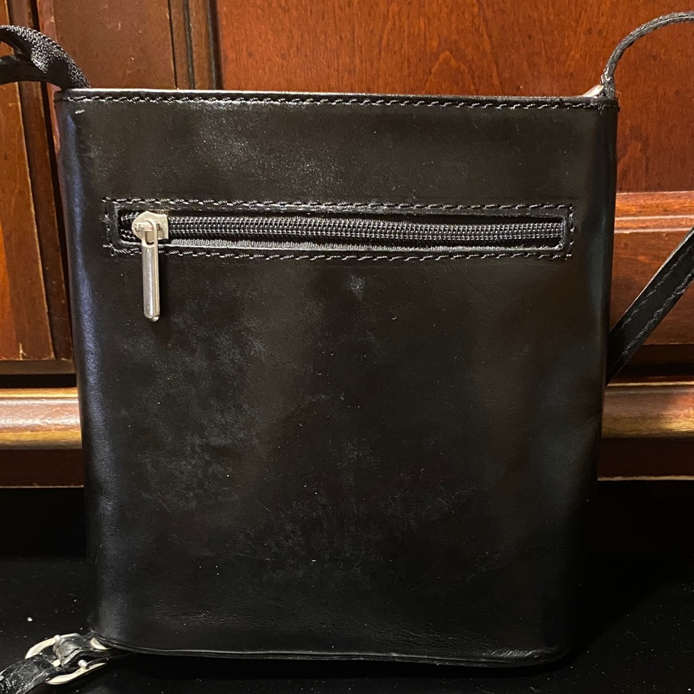 Black CE made in Spain vintage mini Leather Crossbody Bag - Picture 4 of 16